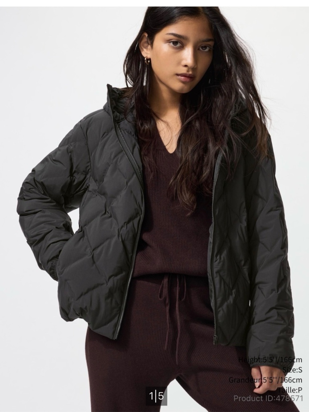 UNIQLO PUFFTECH Hooded Quilted Puffer Jacket - BLACK XS